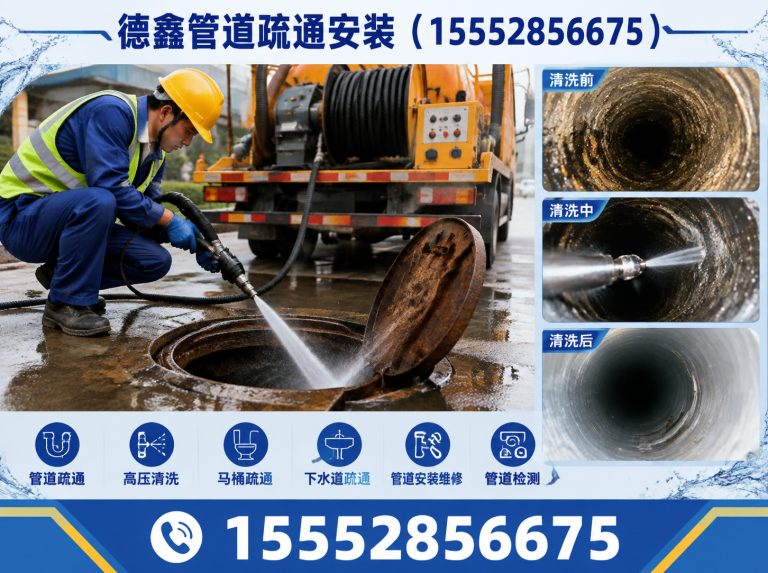 市中区德鑫管道疏通安装展示图